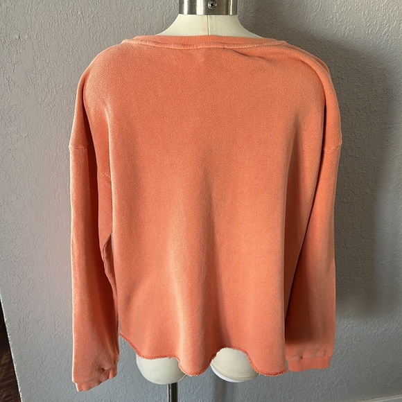 Sundance Clementine Fields Sweatshirt In Creamy Orange Size XXL Embroidered - Picture 8 of 9